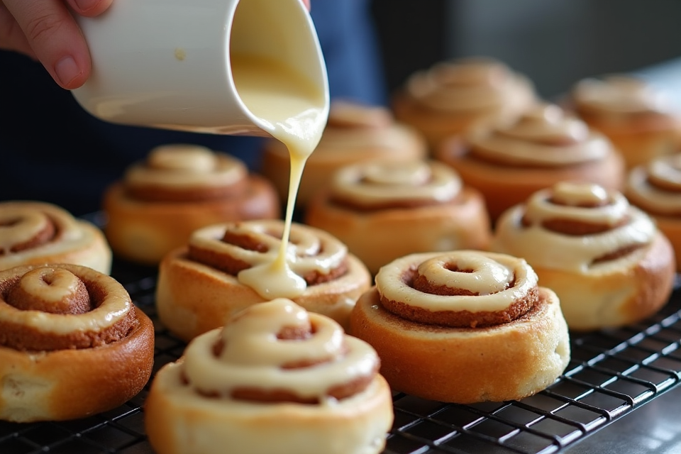 Fluffy sourdough cinnamon rolls with cinnamon-sugar filling.