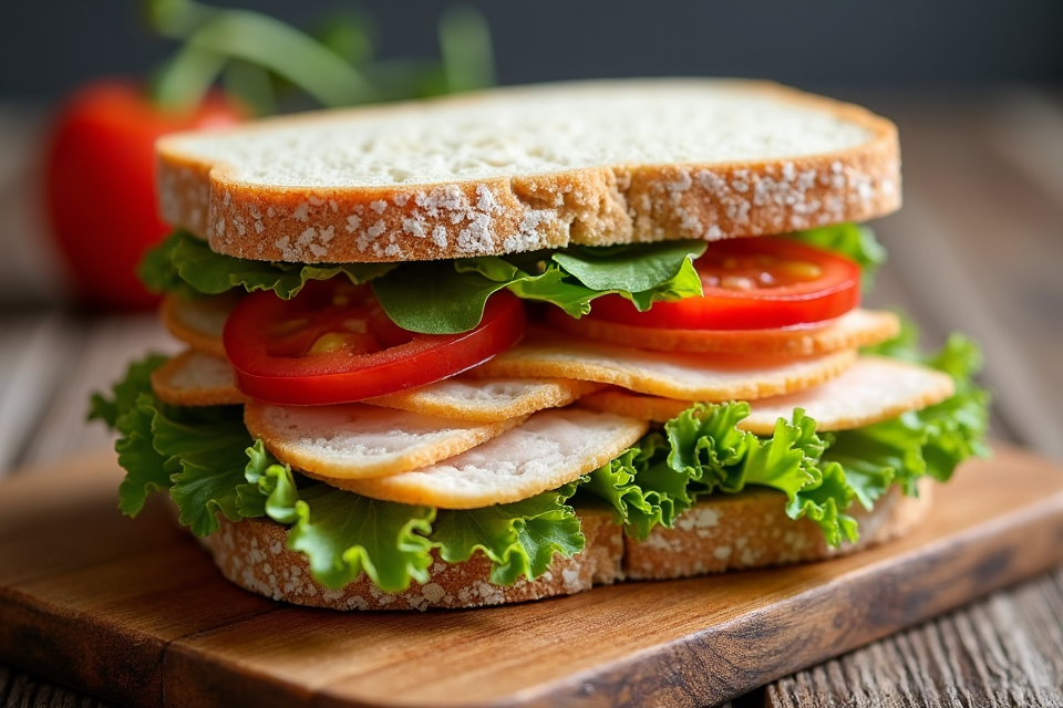 Sourdough sandwich with vegetables